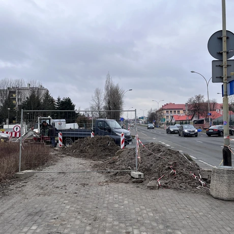 Rozbudowa skrzyżowania ul. Lwowskiej i ul. Mieszka I [luty 2023] - fot 3